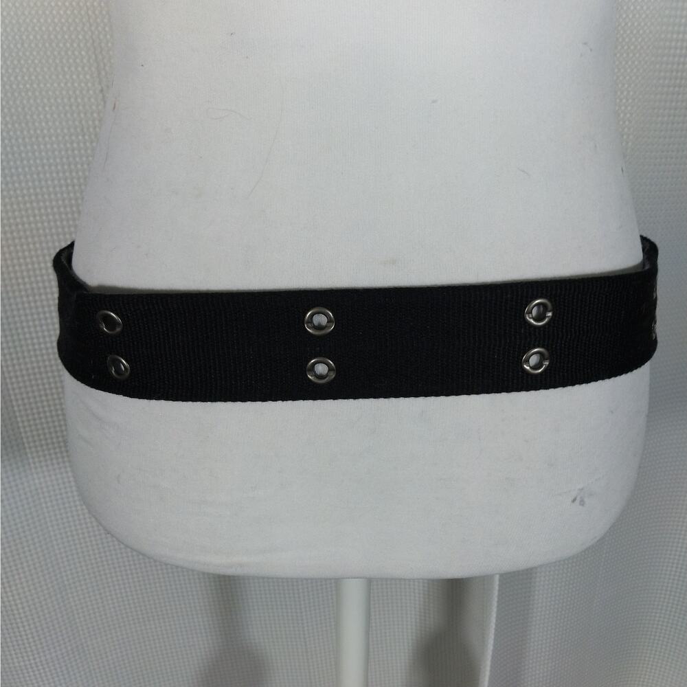 NWT! AEROPOSTALE! BLACK, GRAY REVERSIBLE RIVETED DETAIL MIDNIGHT BUCKLE BELT! M - Picture 7 of 16